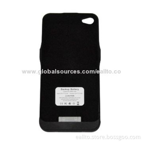Portable/Rechargeable Battery Case for iPhone 4/4S, with 1,500mAh Capacity